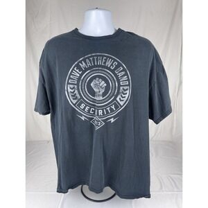 DAVE MATTHEWS BAND SECURITY 2013 GRAPHIC T-SHIRT BLACK DNB TOUR